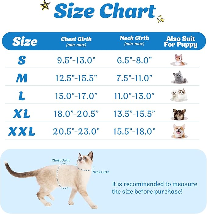 Supet Cat Harness and Leash Set for Walking