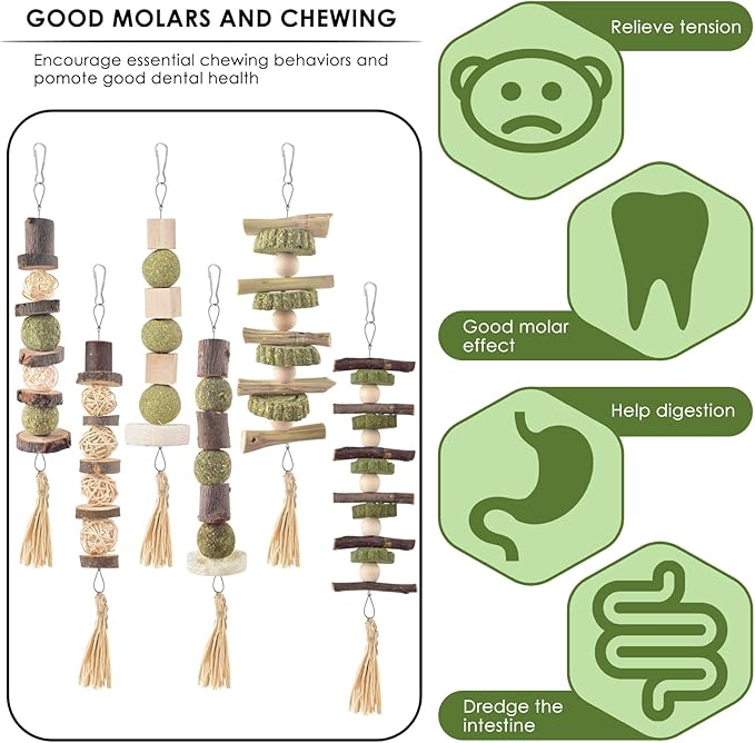 Bissap 6PCS Bunny Chew Toys