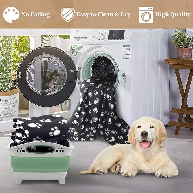 Dog Blanket Puppy Blanket Black Cat Blanket 6 24" x 28" Fleece