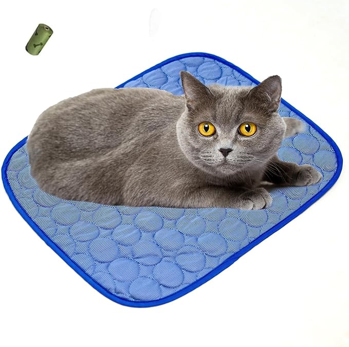 MICROCOSMOS Summer Cooling Mat & Sleeping Pad- Water Absorption Top 19" x 15")