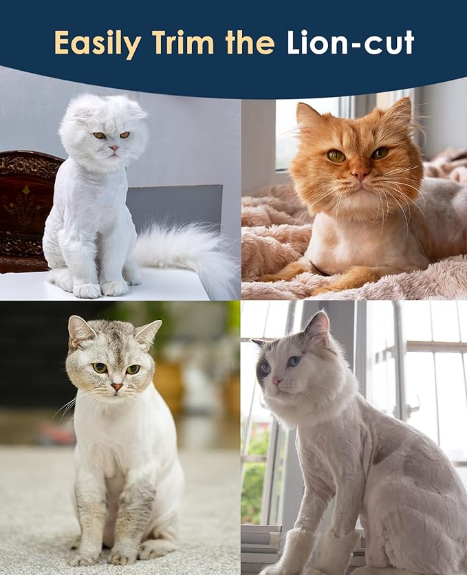 oneisall Cat Clippers for Matted Hair 2 Speed