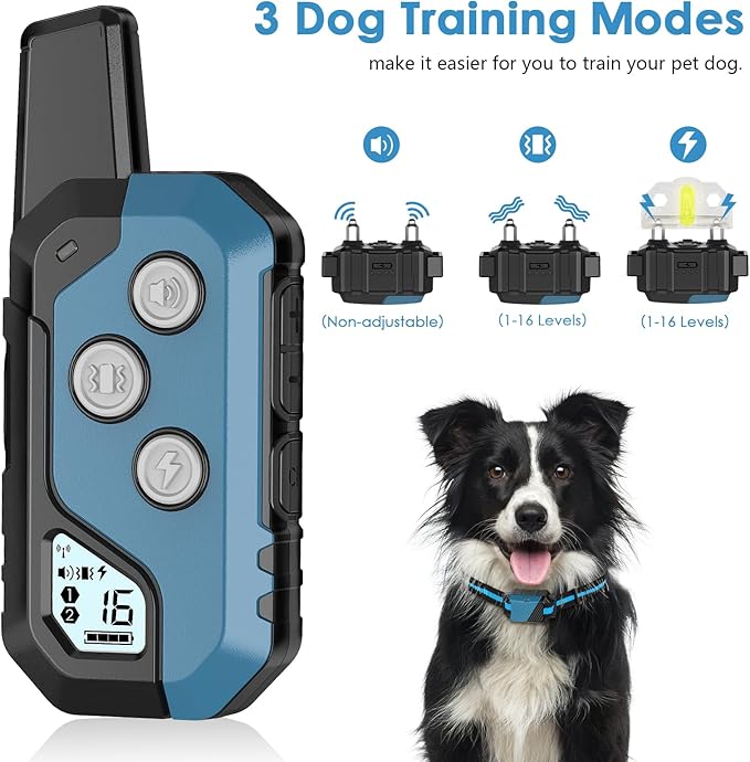 Dog Shock Collar IP67 Waterproof 3 Training