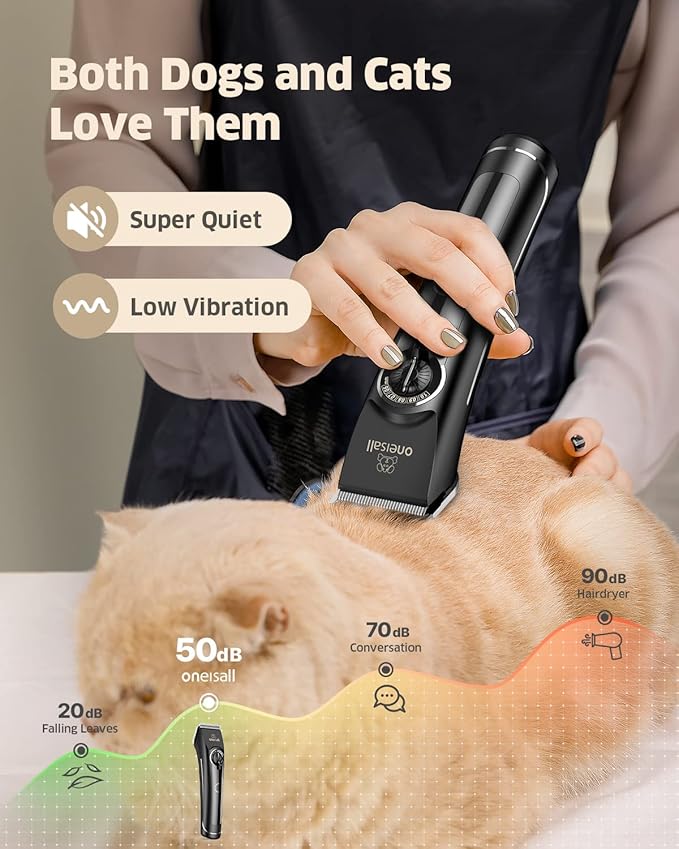 oneisall Dog Clippers for Grooming Doodles Poodles Thick Curly Hair