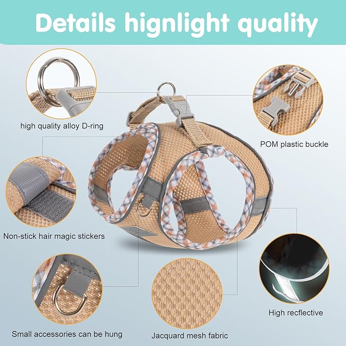 Dog Harness and Leash Set