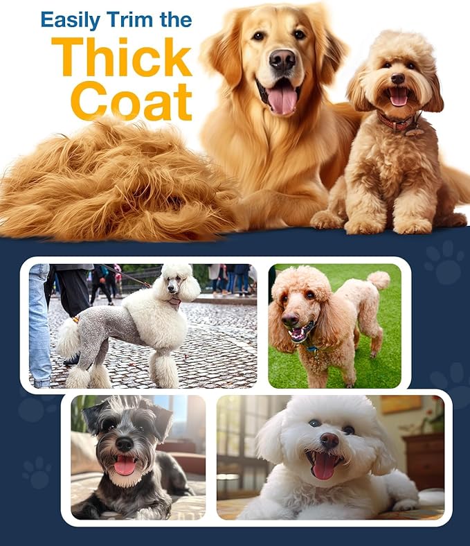 oneisall Dog Clippers for Grooming for Thick Heavy