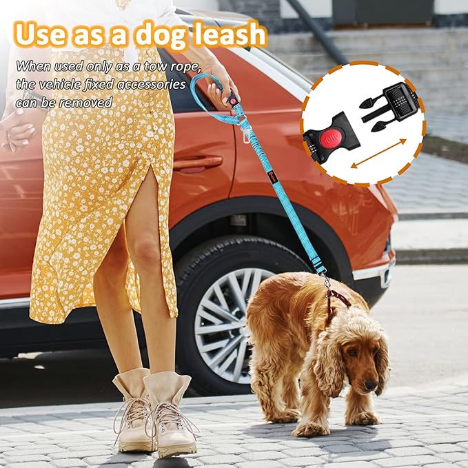 Removable Dog Seat Belt Harness for Car 3 in 1 Pet