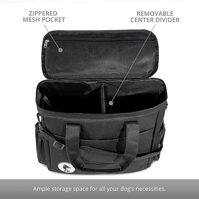 Black Dog Travel Bag for Supplies