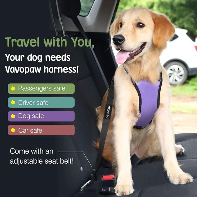 Dog Vehicle Safety Vest Harness