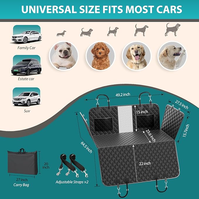 Back Seat Extender for Dogs 400lbs, Sturdy