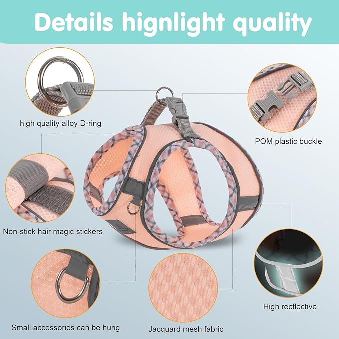 Dog Harness and Leash Set