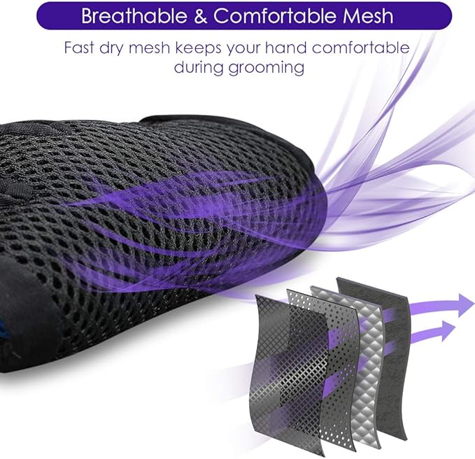 Upgrade Version Pet Grooming Glove 1 Pair