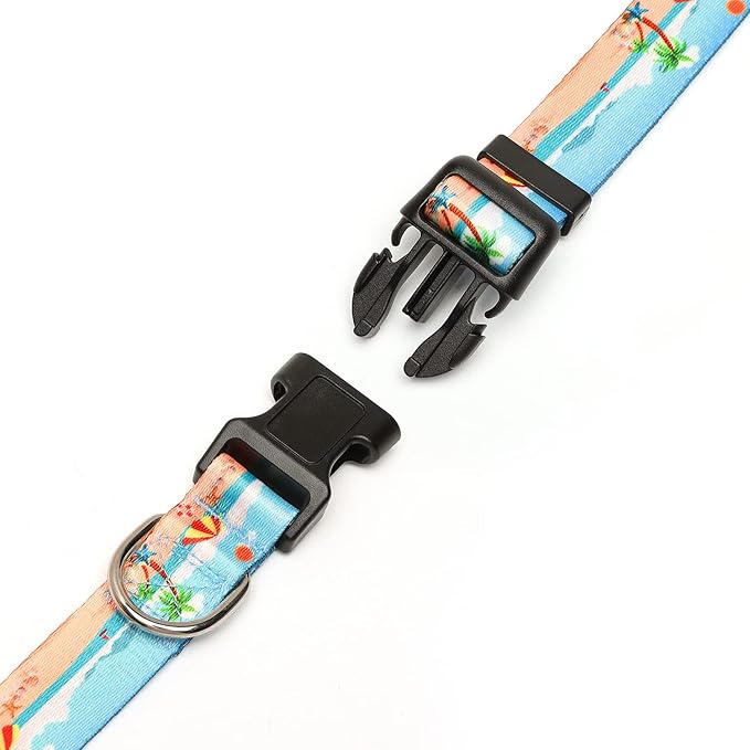 Adjustable Dog Collar with Patterns
