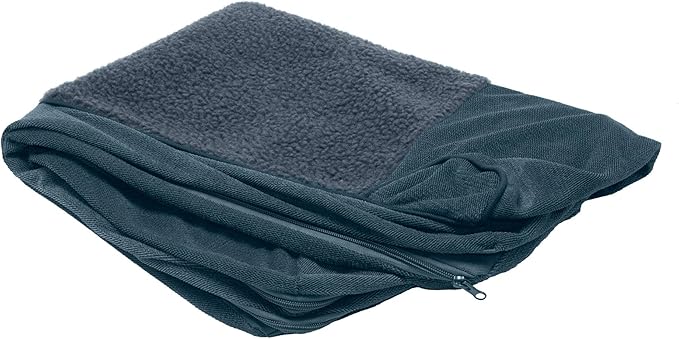 Furhaven Replacement Dog Bed Cover Sherpa & Chenille Sofa-Style