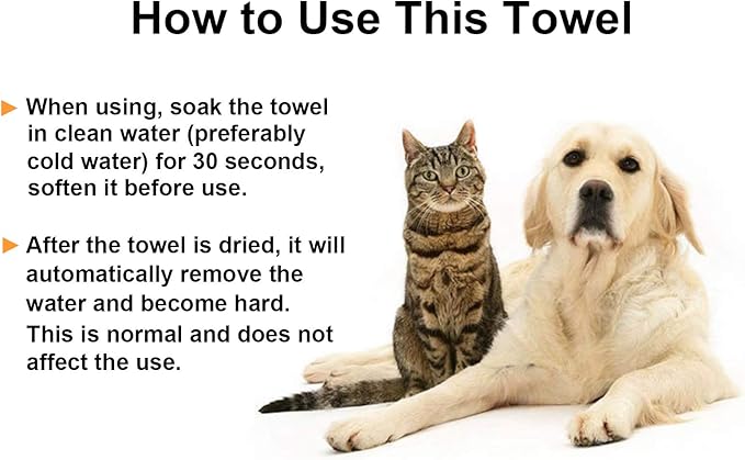 GabeFish Super Absorbent Shammy Dog Towels Quick Dry 3PC