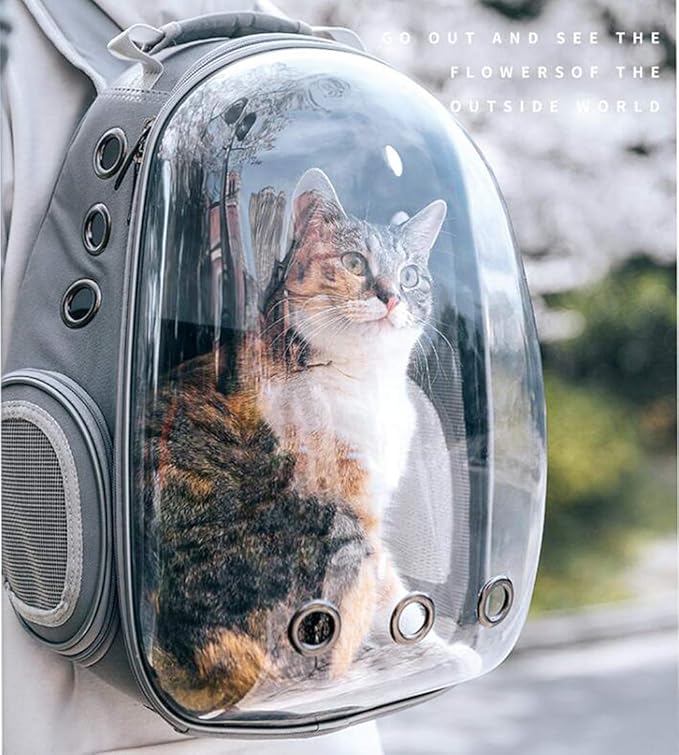 Magik Astronaut Pet Cat Dog Kitten Puppy Carrier Backpack Travel Full-View Breathable Bag Case Capsule for Small Dog and Cats