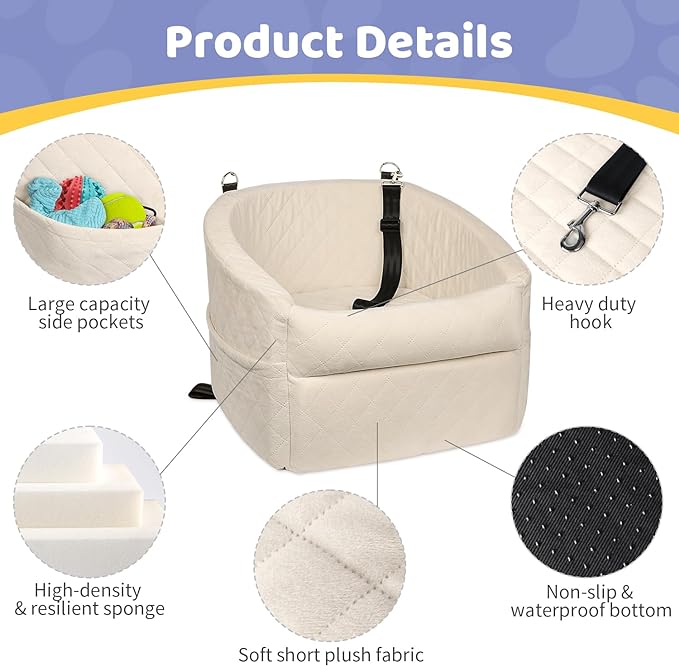 Dog Car Seat for Small/Medium Dogs