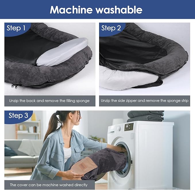 Large Dog Bed 33x24 inch, 50lbs