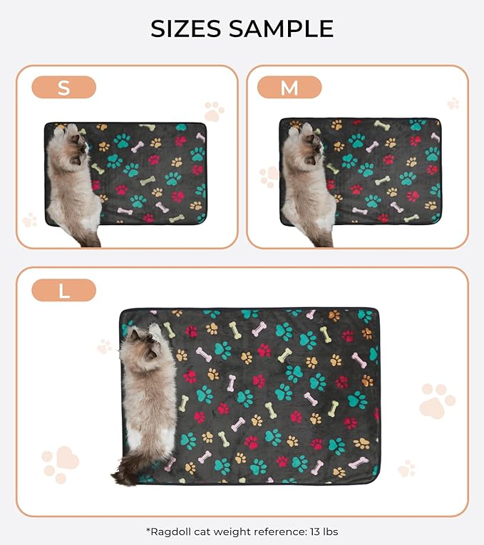 Luciphia 1 Pack 2 Pet Blankets for Dogs Cats Medium(30x20 inch)