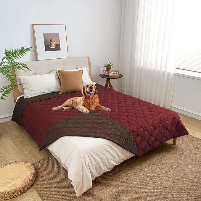 SUNNYTEX Waterproof & Reversible Dog Bed Cover Sofa Pets,(82 * 82“)