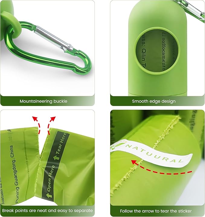 Biodegradable Poop Bags-1050 Counts 70 Rolls 9×13 Inch, 100% Leak