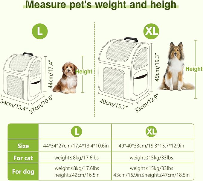 Pecute Cat Carrier Backpacks 18 Lbs,