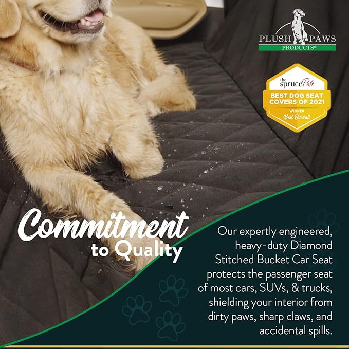 Plush Paws Products Premium Bucket Car Seat Protector