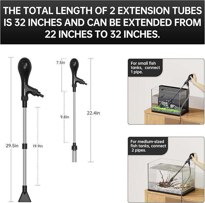 fish tank siphon 80GPH, Water