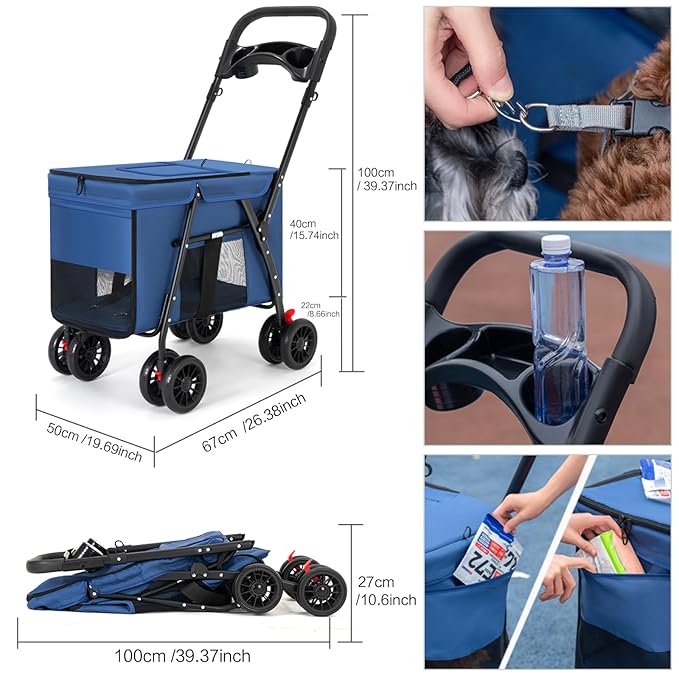 Pet Stroller 4 Wheels