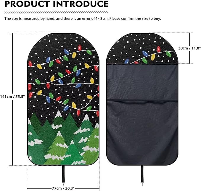 Yewattles Christmas Xmas Light Waterproof Bucket Car Seat