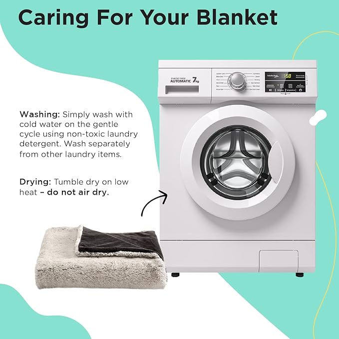 Best Friends by Sheri SnuggleSoft Reversible Faux Rabbit Fur Blanket for Dogs and Cats 30" x 40"