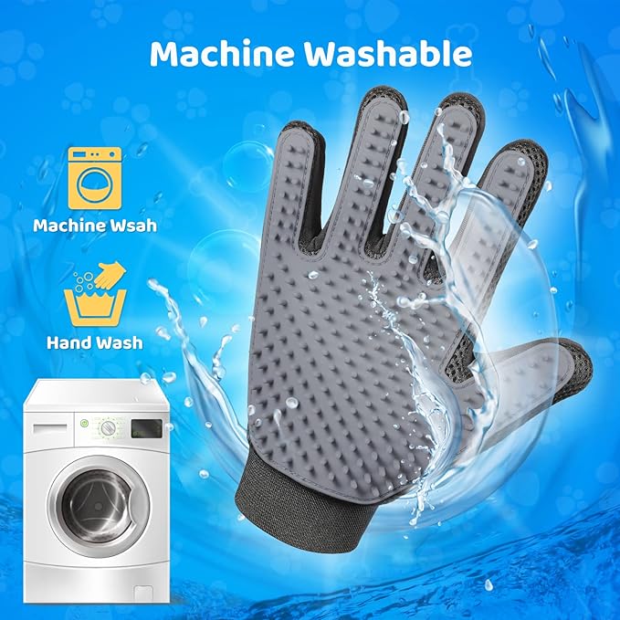 Upgrade Version Pet Grooming Glove 1 Pair