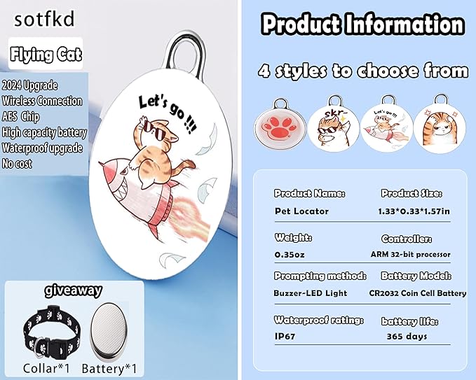 Cat Tracker-Airtag Cat Collar-Cat Tracker Collar-Pet Tracker
