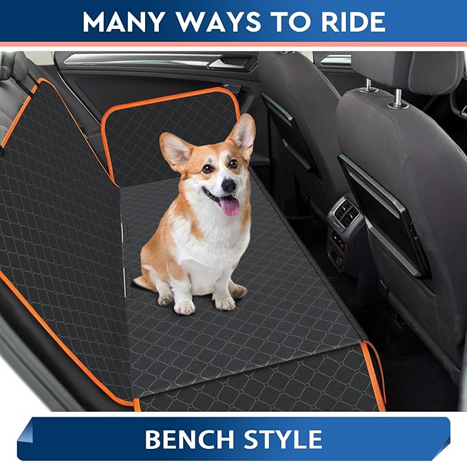 Dog Car Seat Cover Dog Seat Cover for Back Seat Scratch Prevention Dog Hammock Protects Against Dirt Dog Seat Covers for Cars Fits for Small SUVs and Trucks 54"x 58"