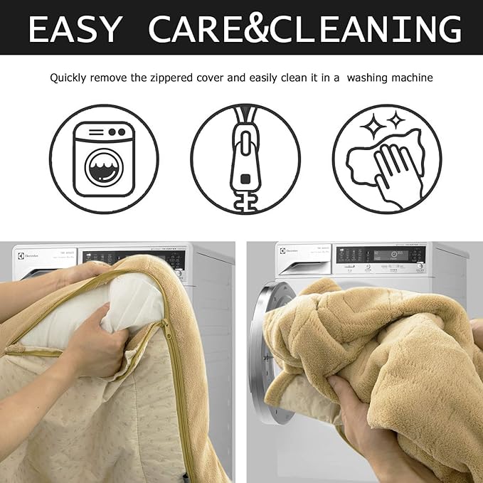 Ameritex Pet Dog Bed Coral Fleece Furniture Cover with Anti-slip Back Suitable for Bed and Sofa Super Soft (Large-46 x30