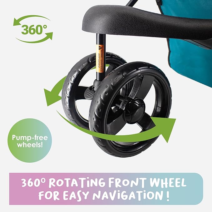 Petique Durable Pet Stroller 55LBS -