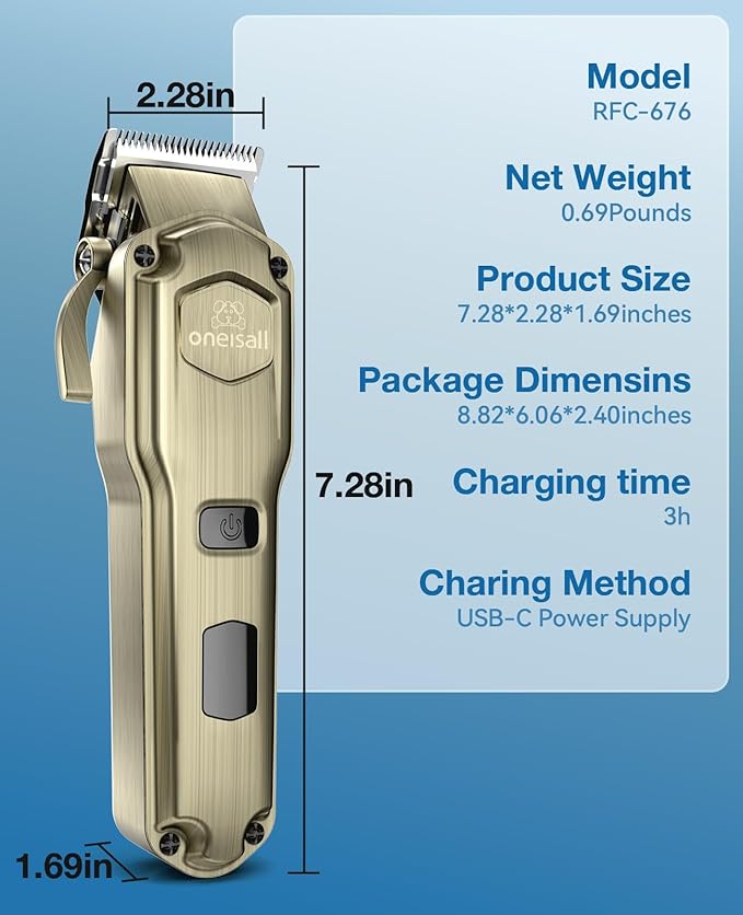 oneisall Dog Clippers for Grooming for Thick Heavy