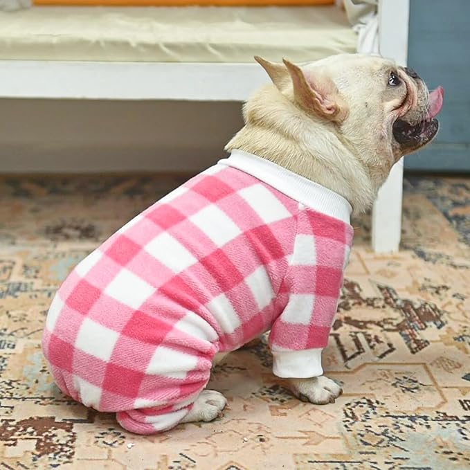 SCENEREAL Dog Pajamas for Small to Large Dogs Soft Pet Sweater Clothes Warm Puppy Onesie Outfits for Doggie Winter Christmas