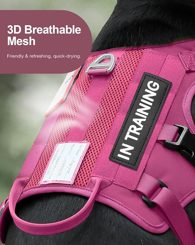 FAYOGOO Tactical Dog Harness for Small and Medium Breed