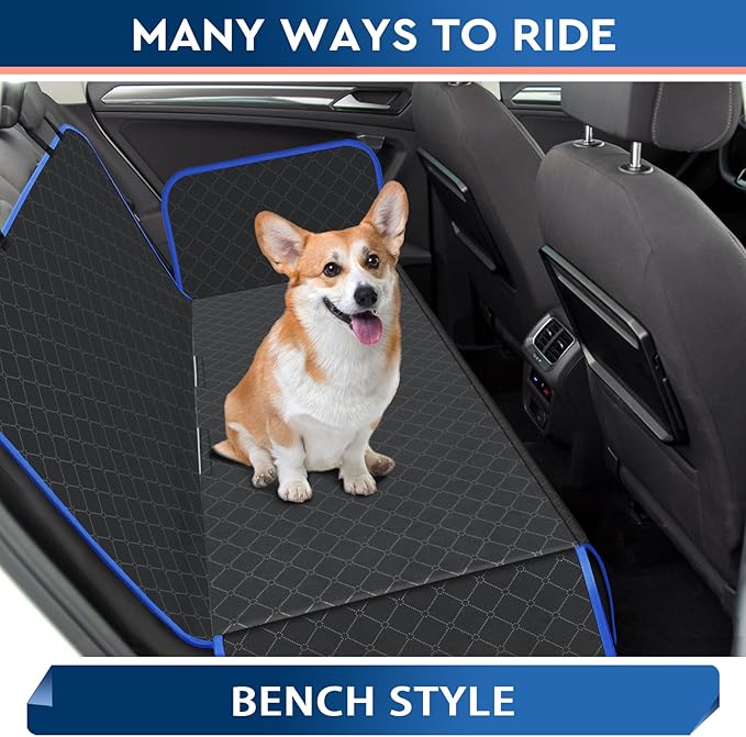 Dog Car Seat Cover Dog Seat Cover for Back Seat Scratch Prevention Dog Hammock Protects Against Dirt Dog Seat Covers for Cars Fits for Small SUVs and Trucks 60"x 64"