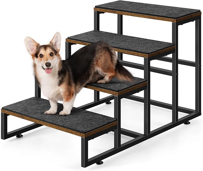 Dog Stairs for Small Dogs 4 Steps