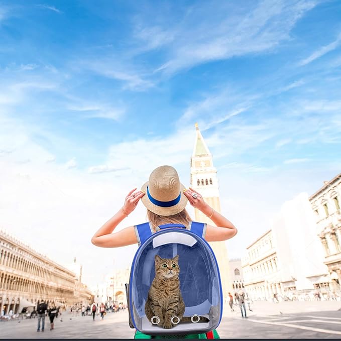 Henkelion Cat Backpack Carrier Bubble Carrying Bag
