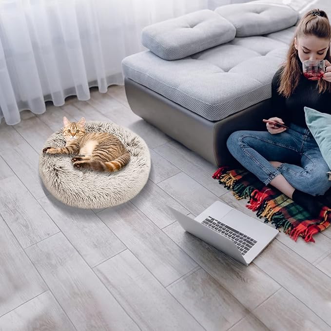 Nisrada Cat Beds for Indoor Cats 20 Inch