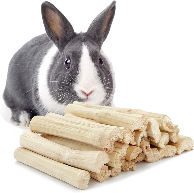 Niteangel Natural Bamboo Chew Toys for Rabbits