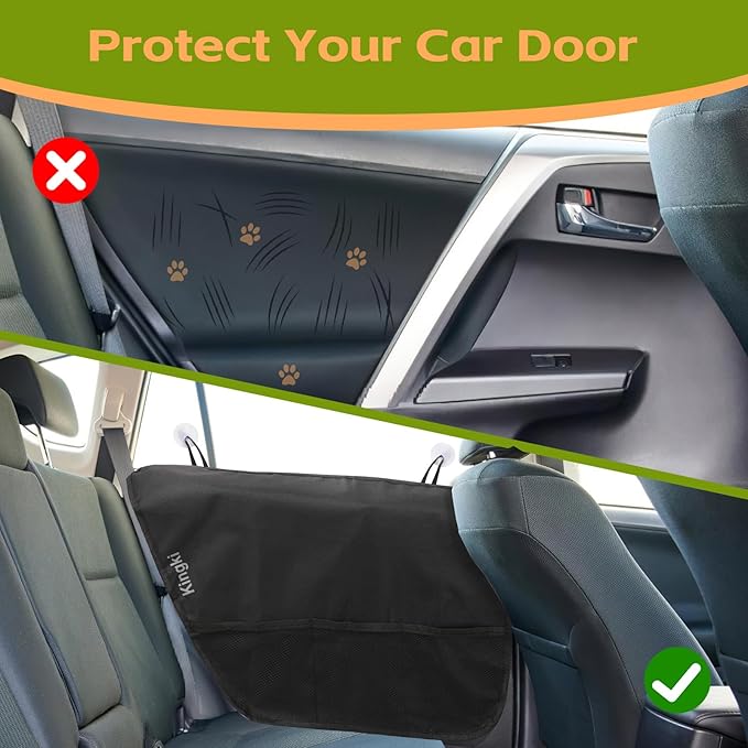 KINGKI 2PCS Car Door Protector for Dogs