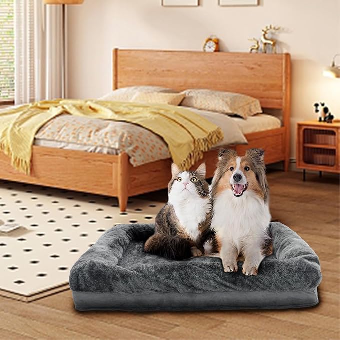 PatLoom Plush Dog Crate Bed (35in)