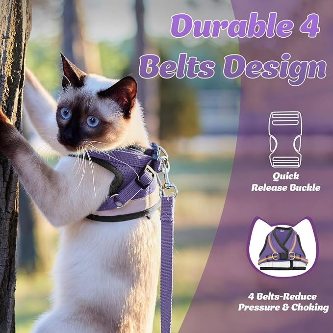 Supet Cat Harness and Leash Set for Walking