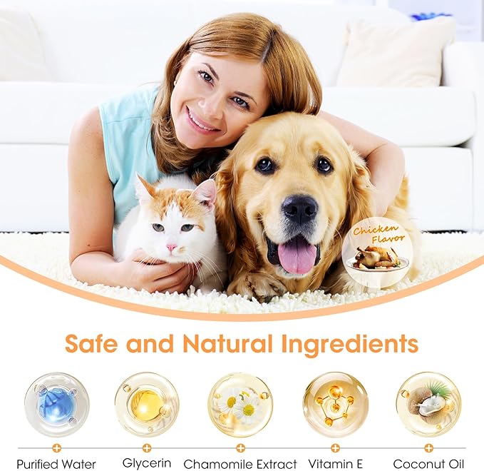 Teeth Cleaning Finger Wipes Cats,50 Ct,