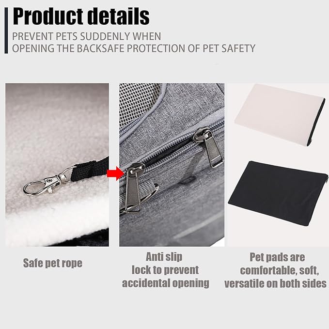 Cat Dog Carrier with Detachable Wheels Airline Approved