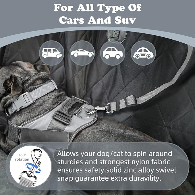 BWOGUE Pet Dog Cat Seat Belts (1 Pack)