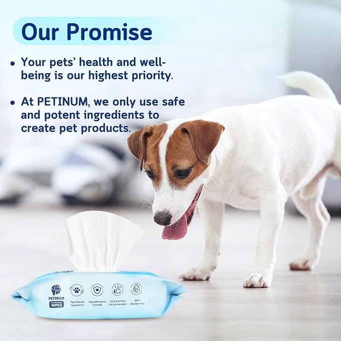 Dog Cleaning Wipes for Paws 8''x8''-400 Count,